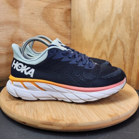 Hoka Womens Clifton 7 Running Walking Shoes Sneakers - Picture 1 of 10